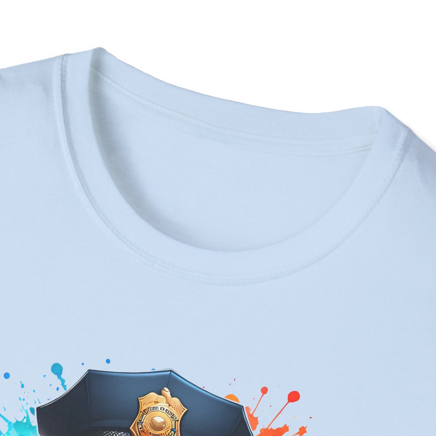 Police Bear Graphic T-Shirt, Cute animal tee, Unisex casual wear, Gift for animal lovers, Fun shirt for kids and adults