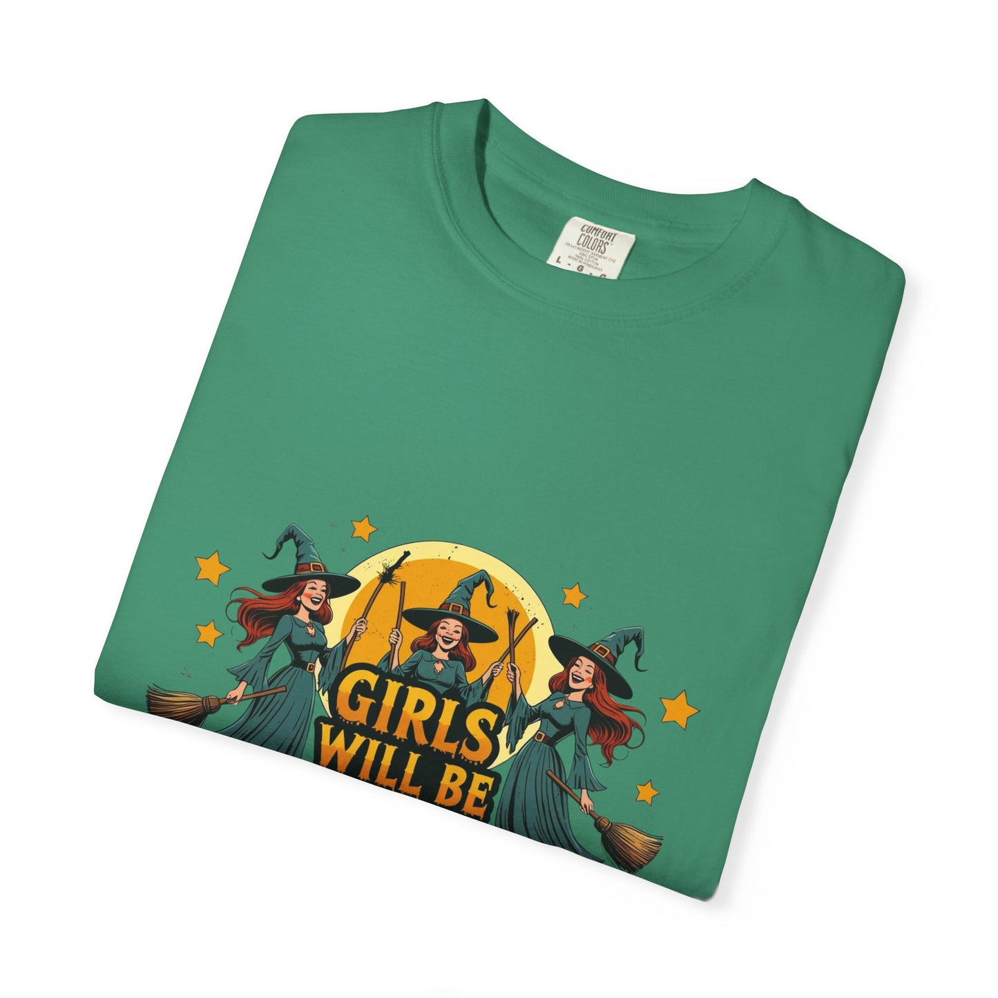 Spooky Witch T-Shirt for Halloween Fun, Girls Will Be Girls Tee, Unisex Halloween Shirt, Fall Fashion, Witch Costume Top