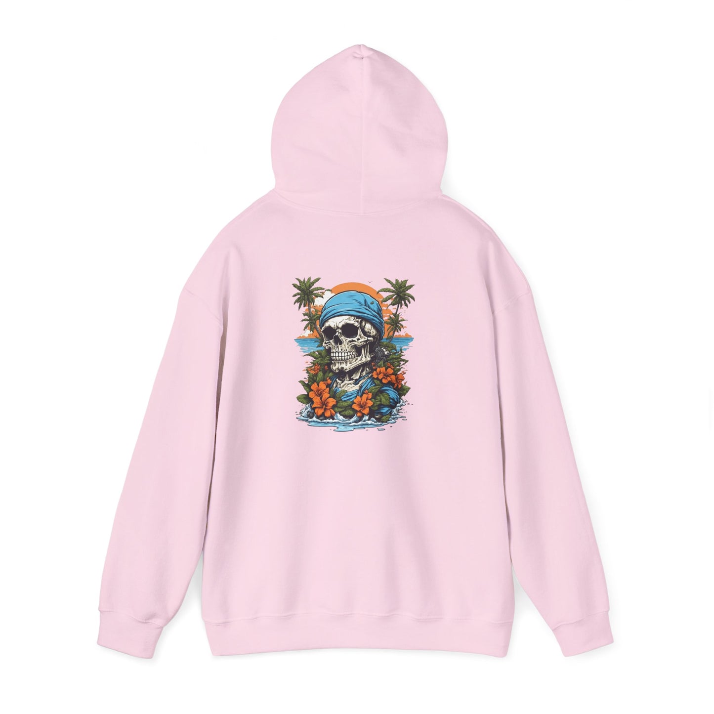Tropical Skull Hoodie Beach Vibes, Summer Fashion