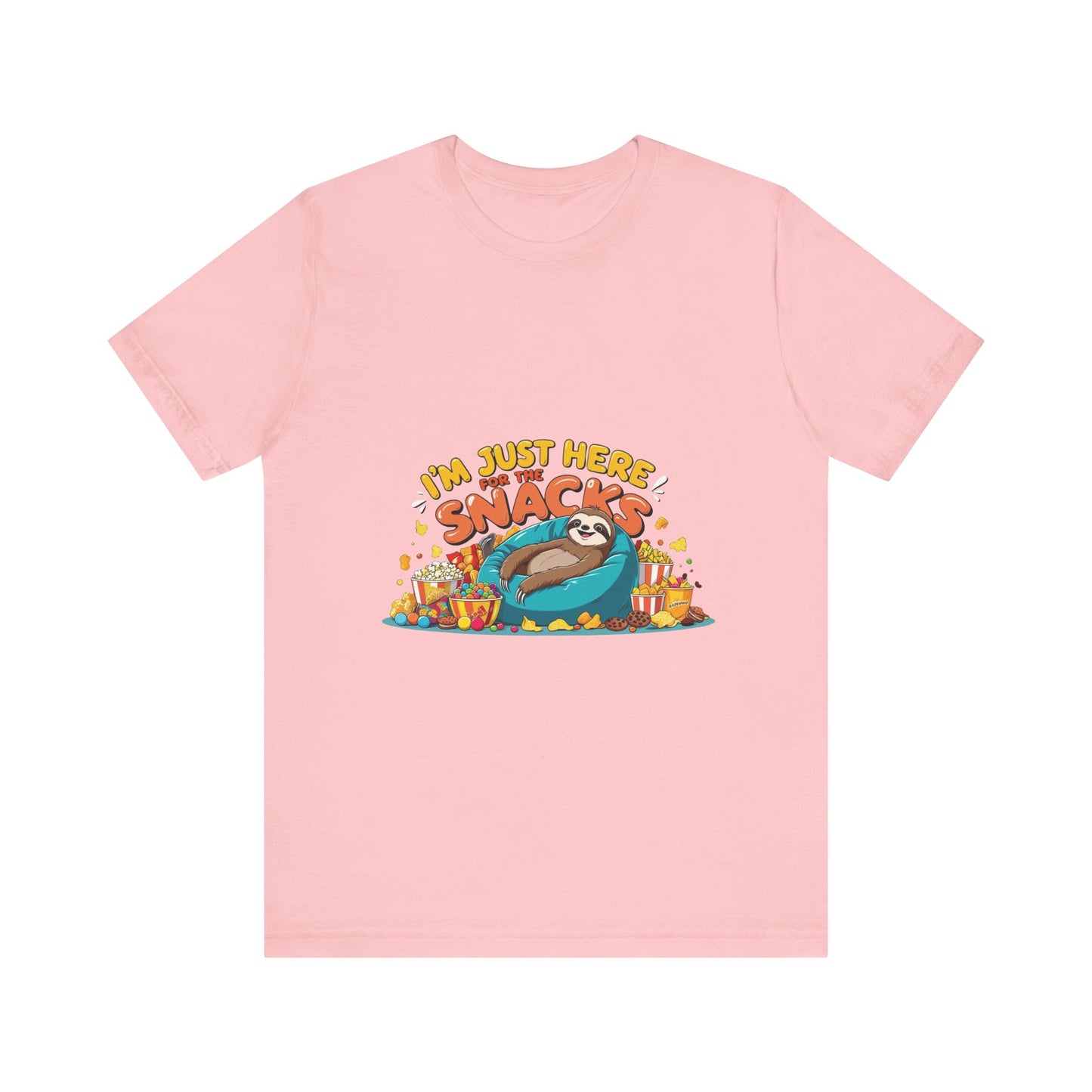 Snack Lover's Unisex Tee, Funny Graphic T-Shirt, Casual Wear, Gift for Foodies, Quirky Humor Apparel, Snack Time Essentials