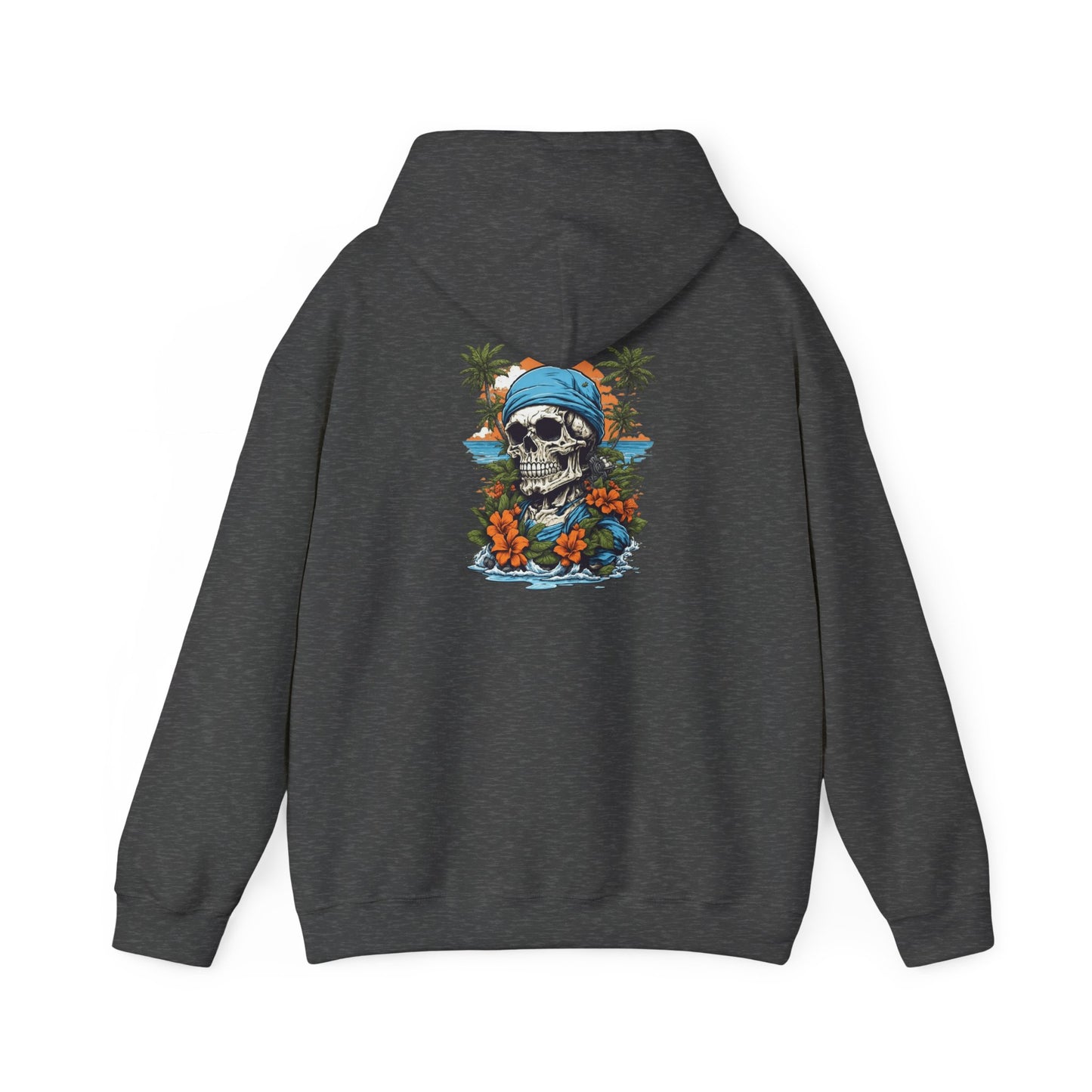 Tropical Skull Hoodie Beach Vibes, Summer Fashion