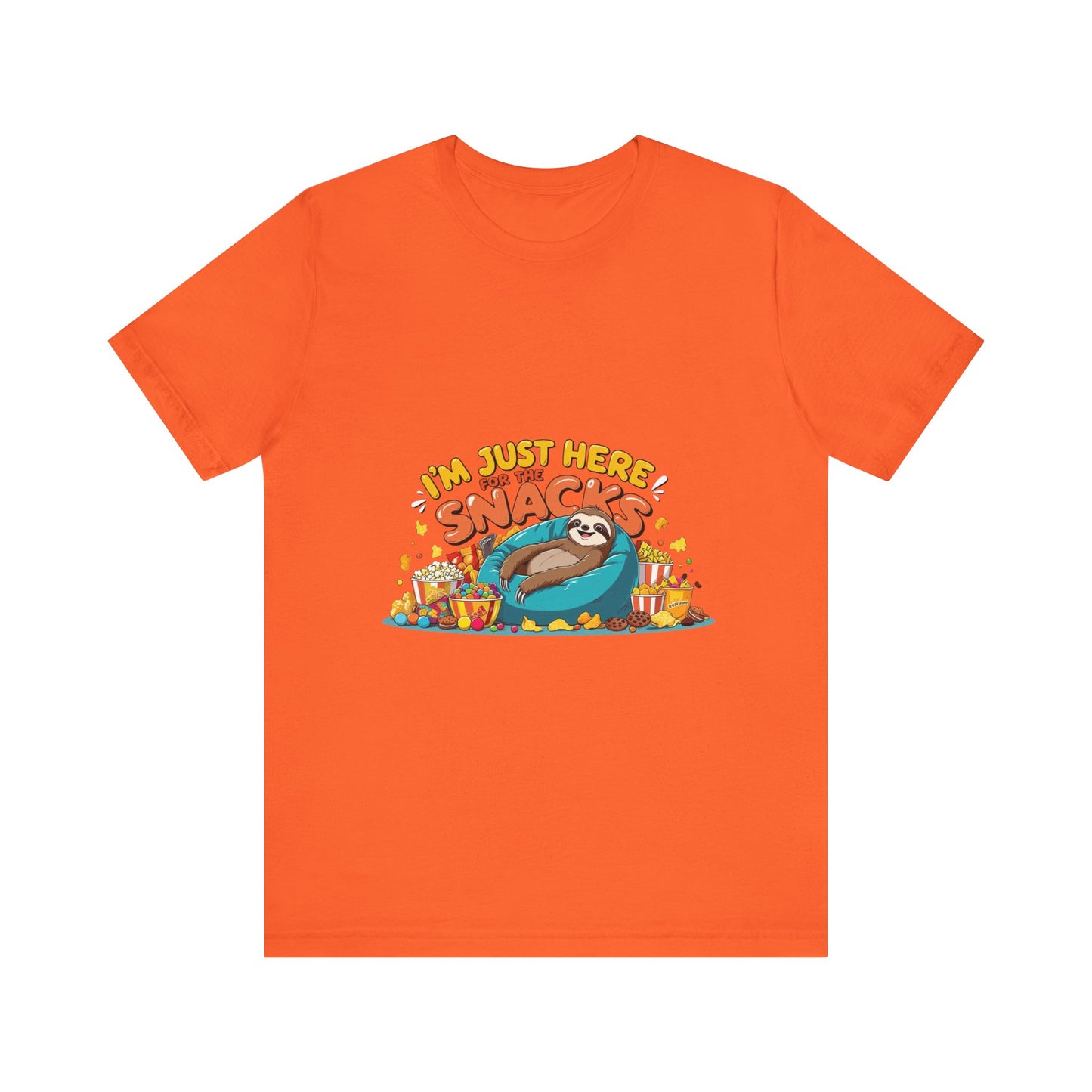 Snack Lover's Unisex Tee, Funny Graphic T-Shirt, Casual Wear, Gift for Foodies, Quirky Humor Apparel, Snack Time Essentials