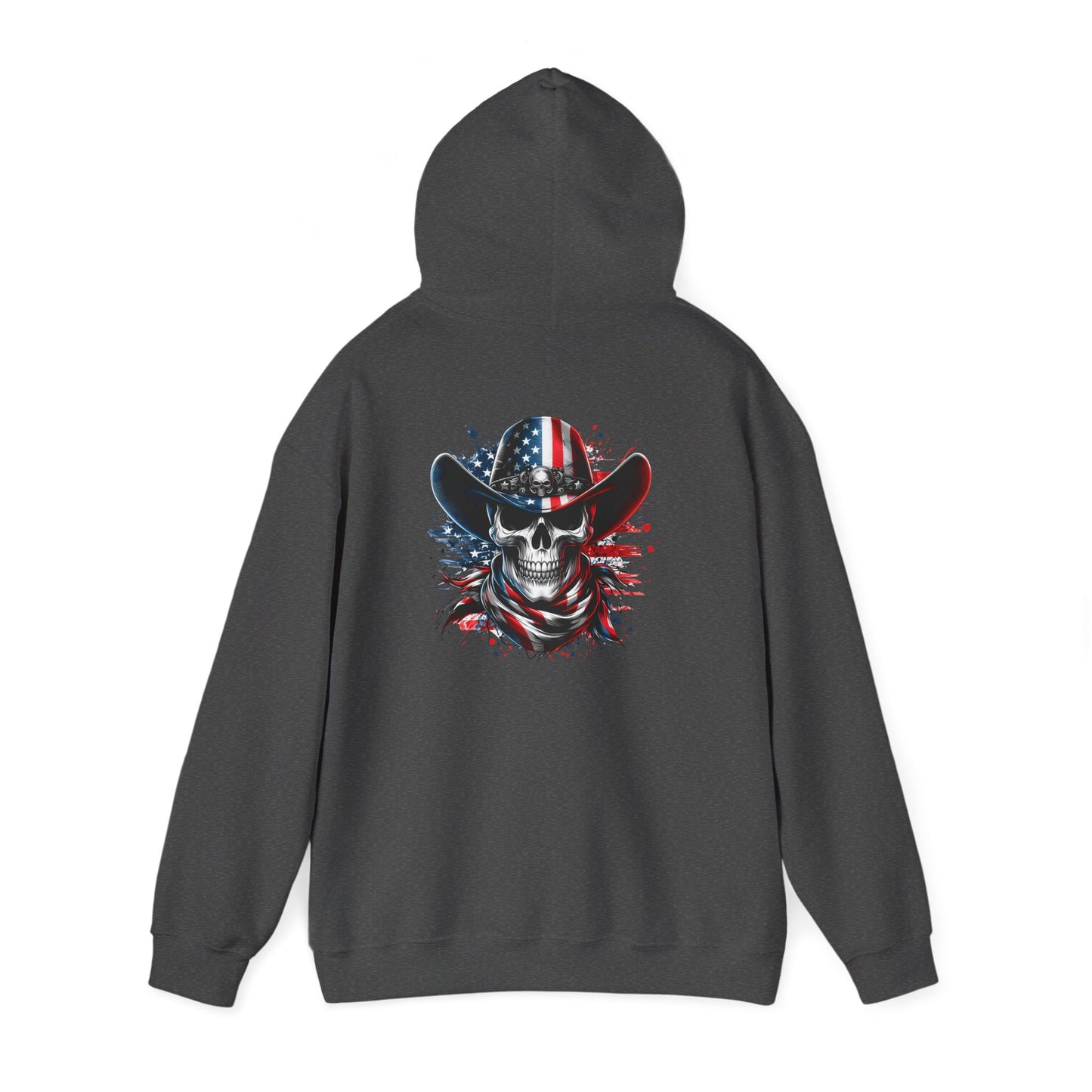 Patriotic Skull Hoodie Skull Sweatshirt, Halloween Sweatshirt