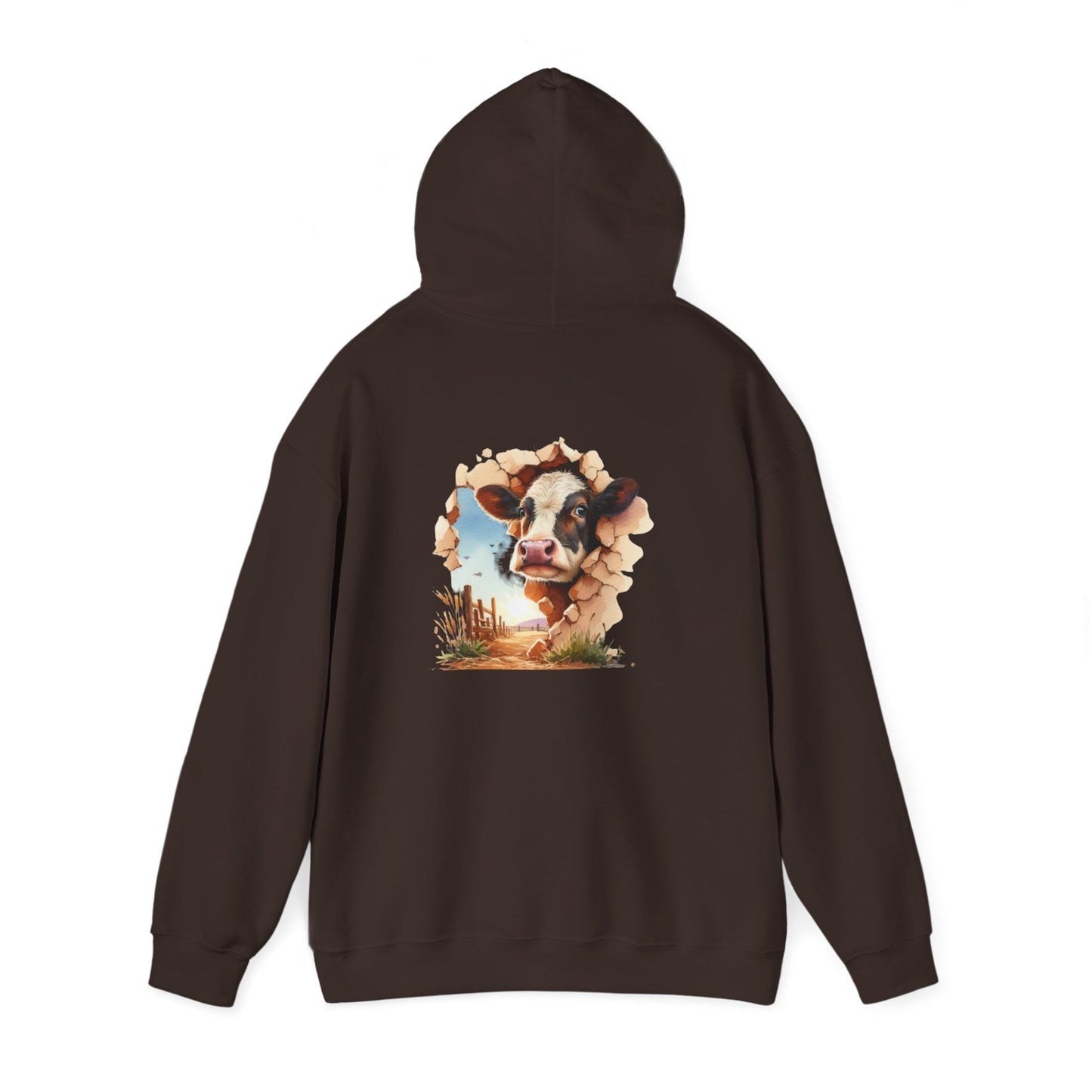 Cow Paradise Unisex Hoodie, personalized Cute Animal Sweatshirt, Farm Lover Gift, Cozy Pullover, Country Style Apparel
