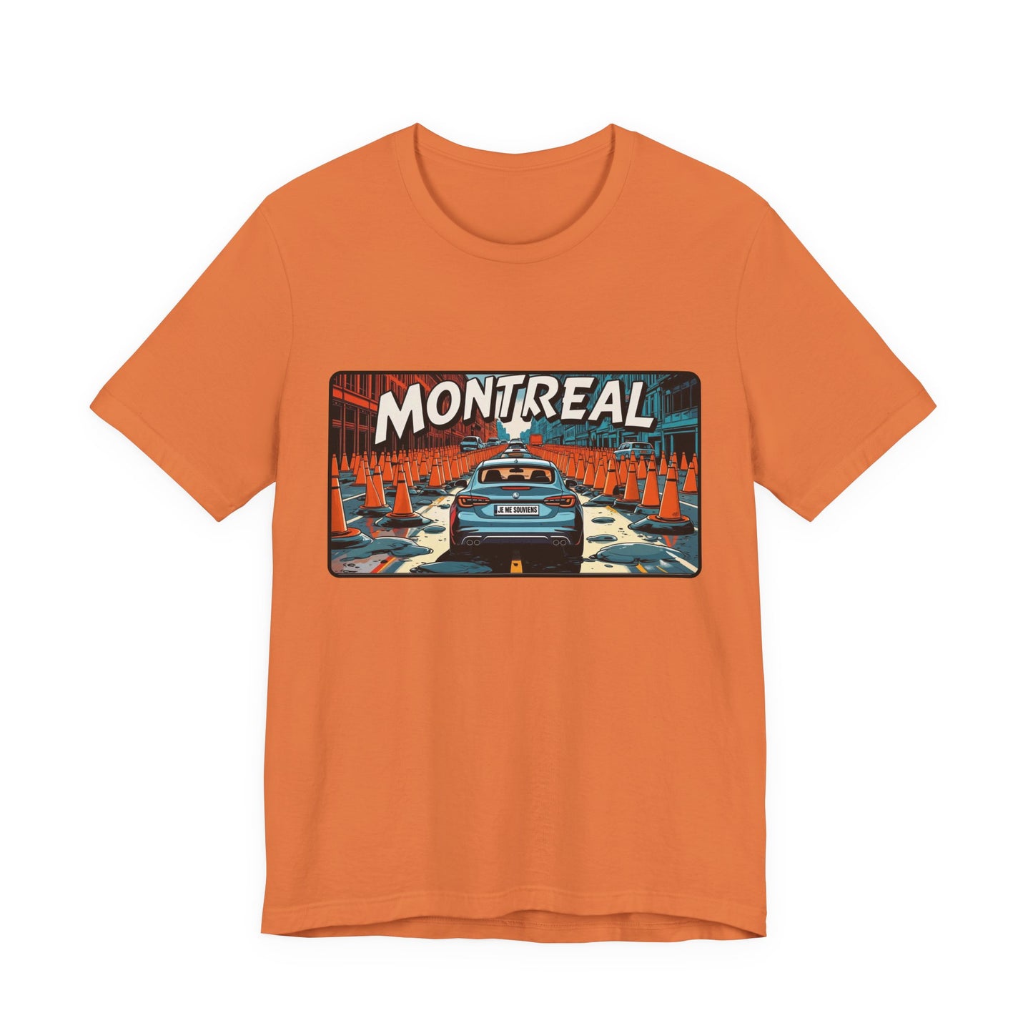 Montreal Graphic Tee - Unisex Jersey T-Shirt for Travelers, City Lovers, Travel Gifts, Streetwear, Montreal Souvenir