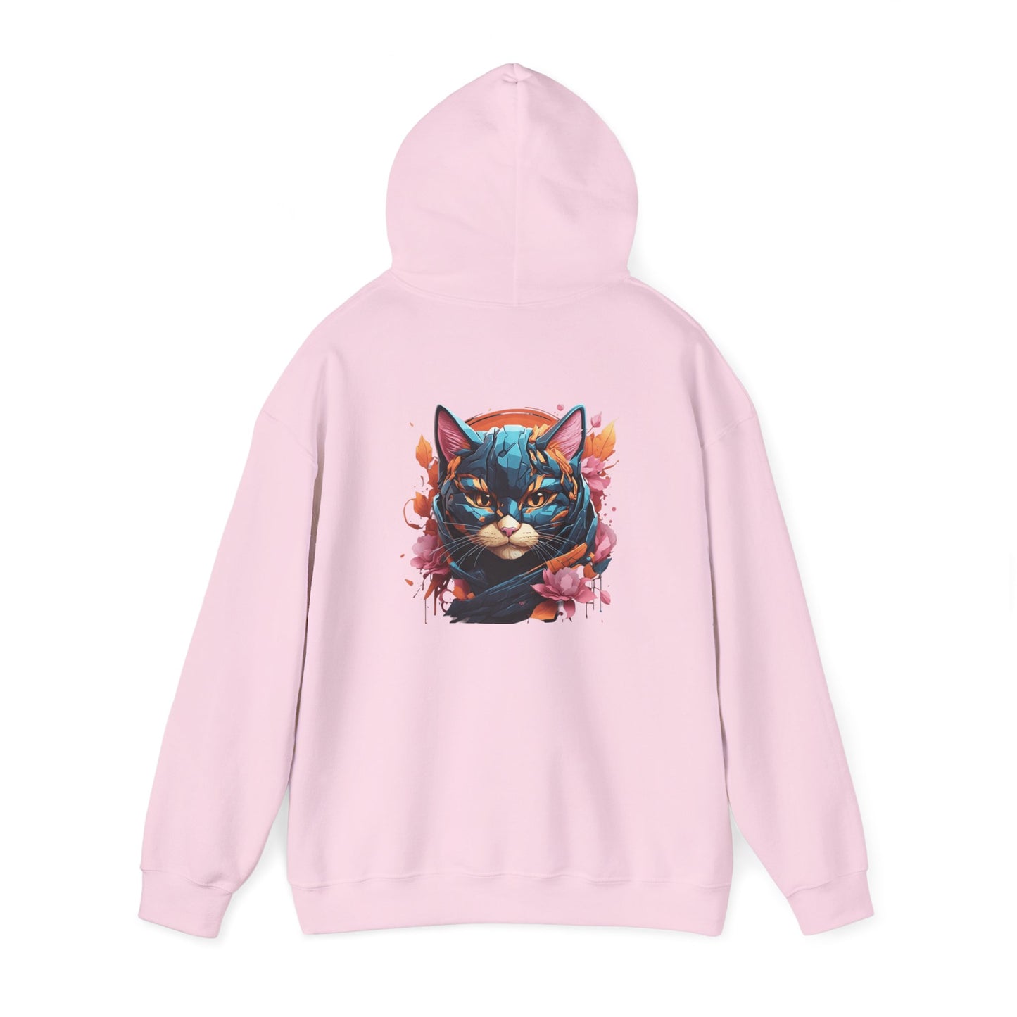 Vibrant Cat Art Hoodie, Cozy Unisex personalized Sweatshirt, Perfect Gift for Cat Lovers, Unique Artwork, Casual Fashion
