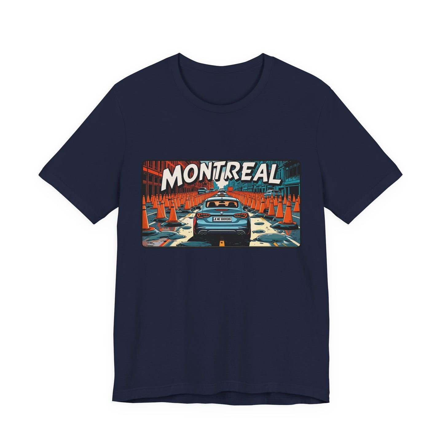 Montreal Graphic Tee - Unisex Jersey T-Shirt for Travelers, City Lovers, Travel Gifts, Streetwear, Montreal Souvenir