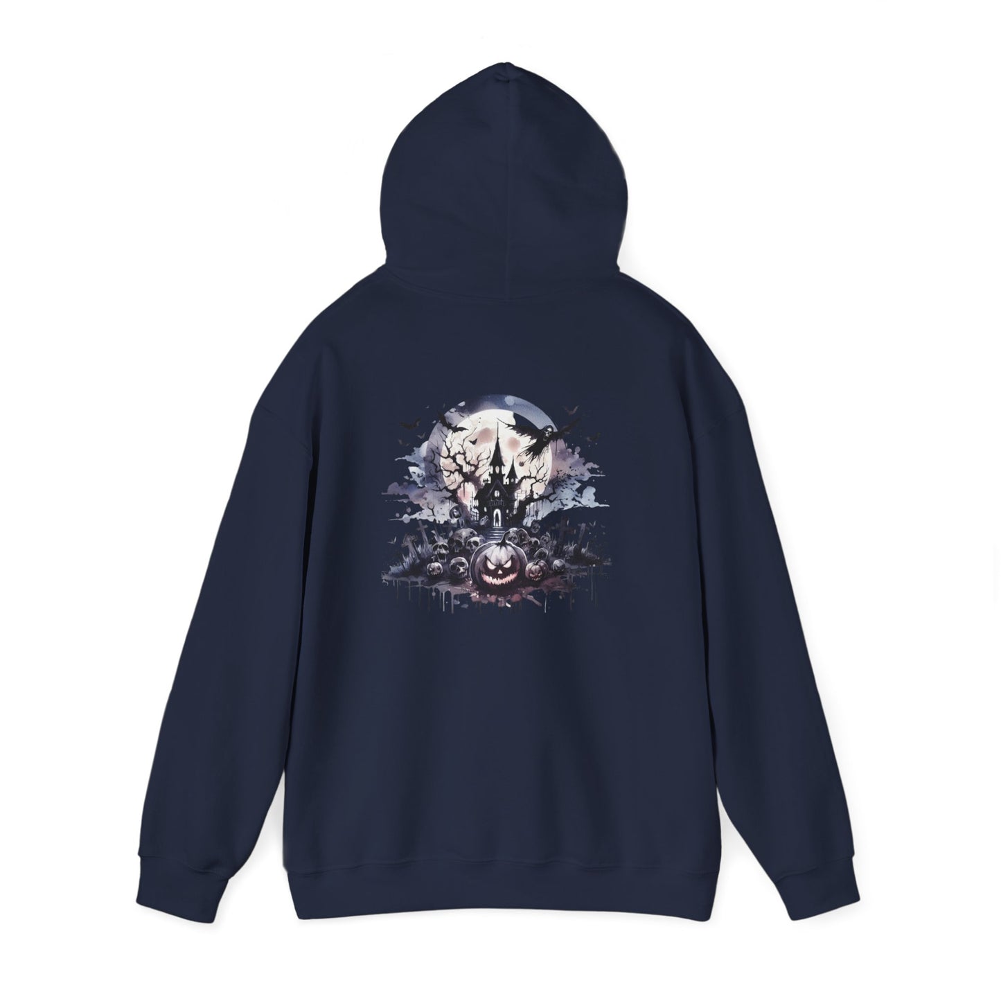 Spooky Halloween Hoodie, personalized Unisex Sweatshirt, Cozy Fall Apparel, Perfect for Trick or Treating, Seasonal Gift, Ghostly Design