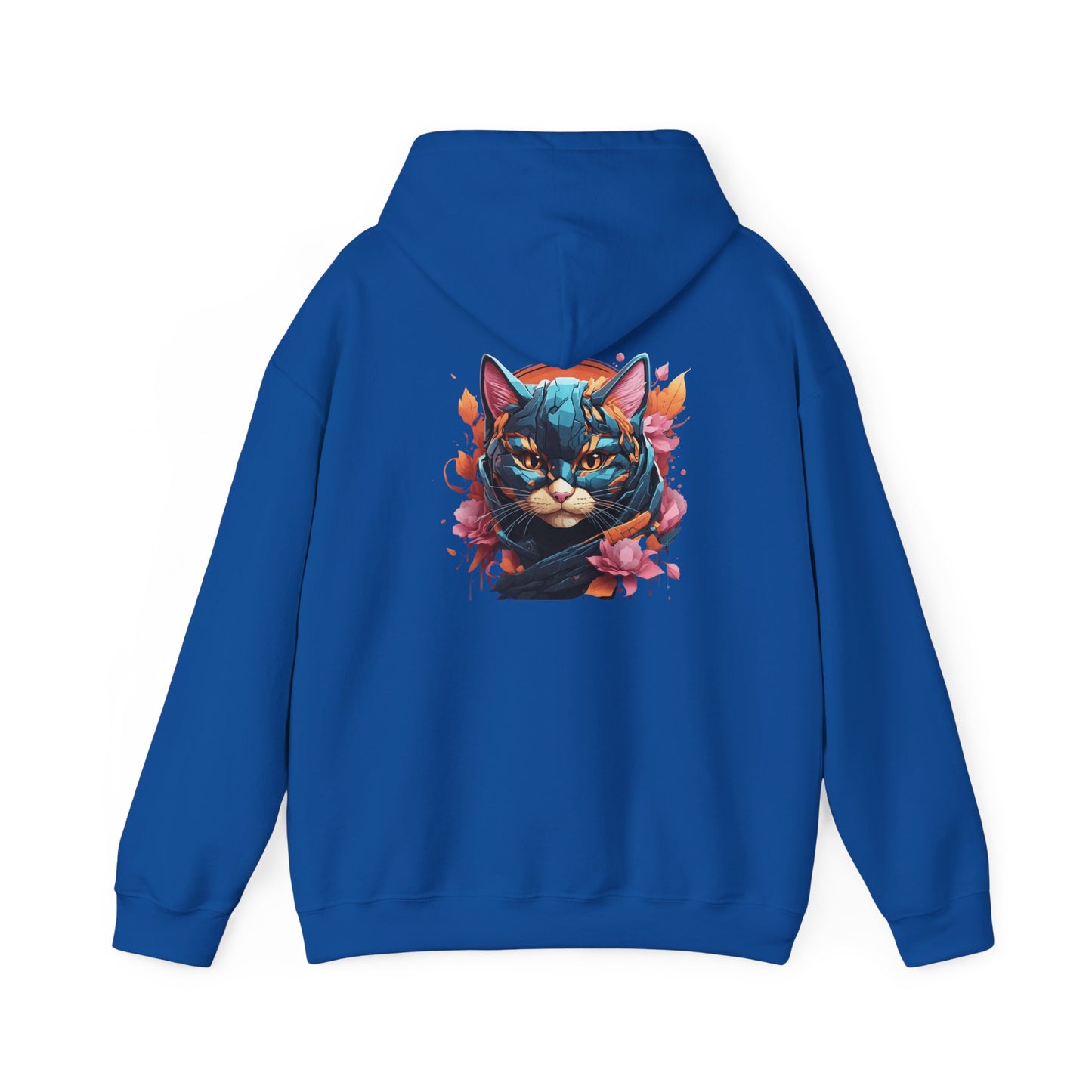 Vibrant Cat Art Hoodie, Cozy Unisex personalized Sweatshirt, Perfect Gift for Cat Lovers, Unique Artwork, Casual Fashion