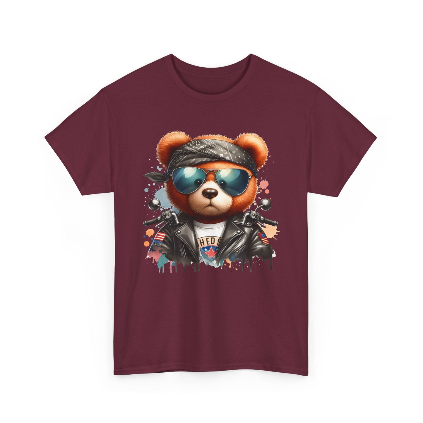 Cool Teddy Graphic Tee | Unisex Heavy Cotton Tee | Trendy, Casual Wear, Gift for Friends, Music Festivals, Summer Vibes