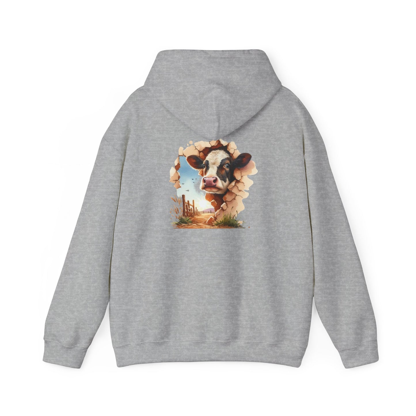 Cow Paradise Unisex Hoodie, personalized Cute Animal Sweatshirt, Farm Lover Gift, Cozy Pullover, Country Style Apparel