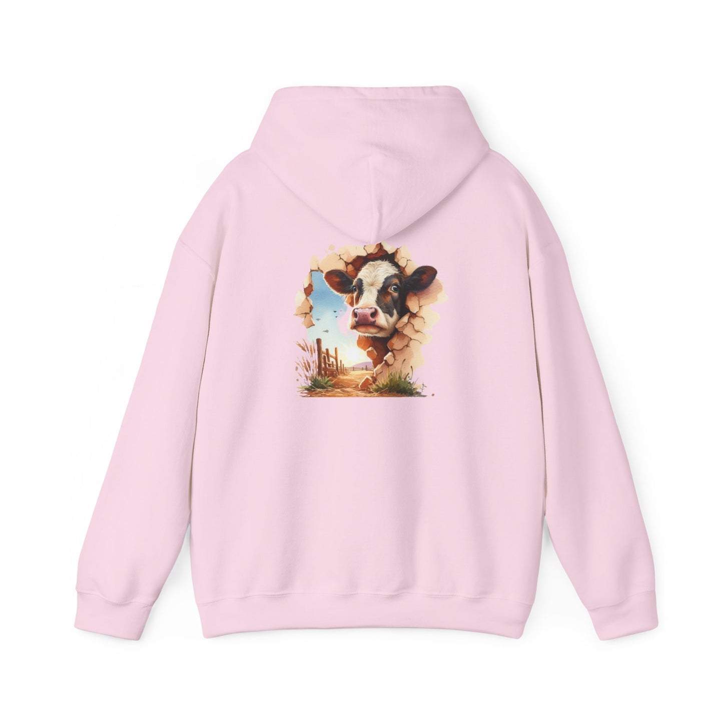 Cow Paradise Unisex Hoodie, personalized Cute Animal Sweatshirt, Farm Lover Gift, Cozy Pullover, Country Style Apparel