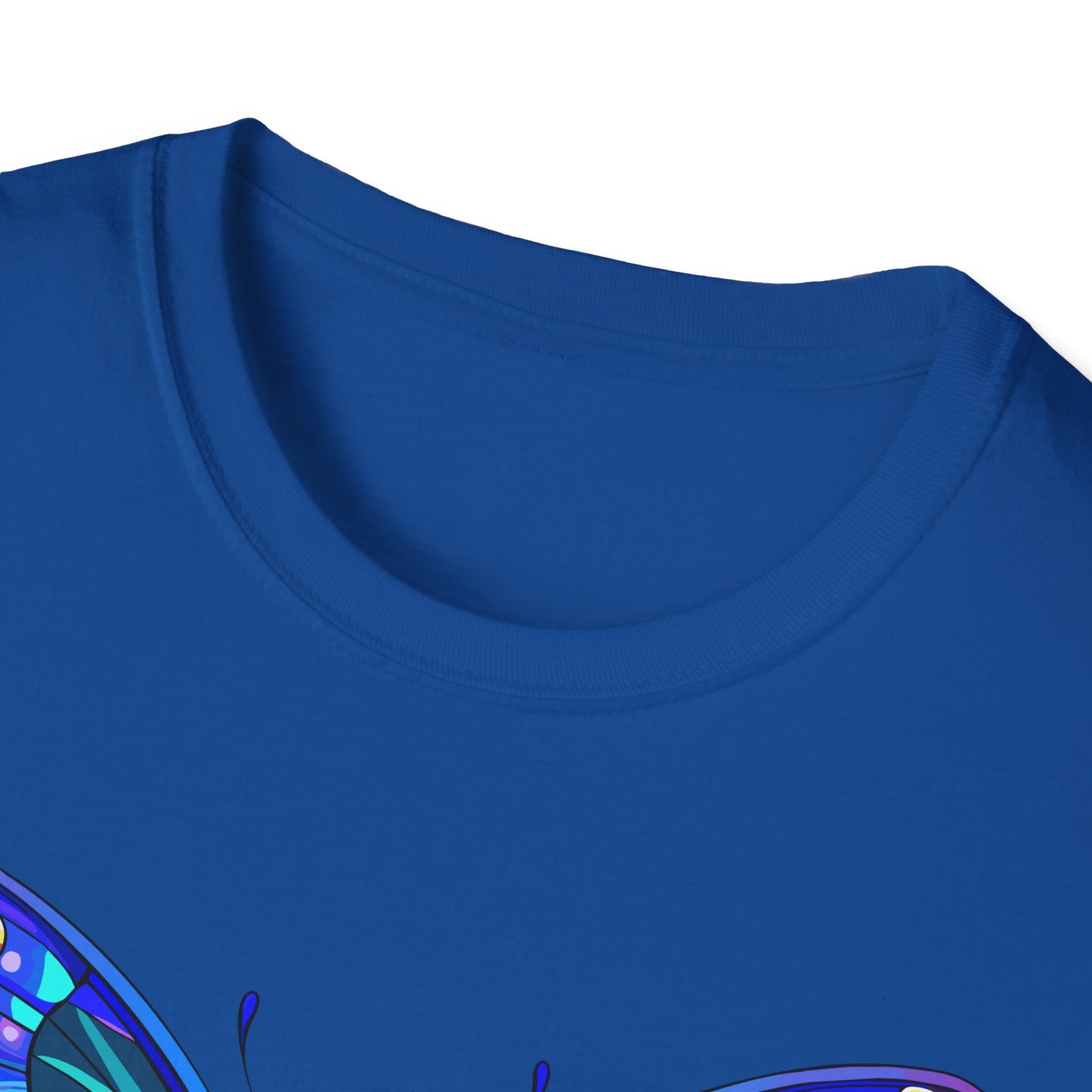 Butterfly Dreams Unisex Softstyle T-Shirt, Colorful Graphic Tee, Butterfly Shirt, Nature Lover Gift, Casual Wear, Unique Art T-Shirt