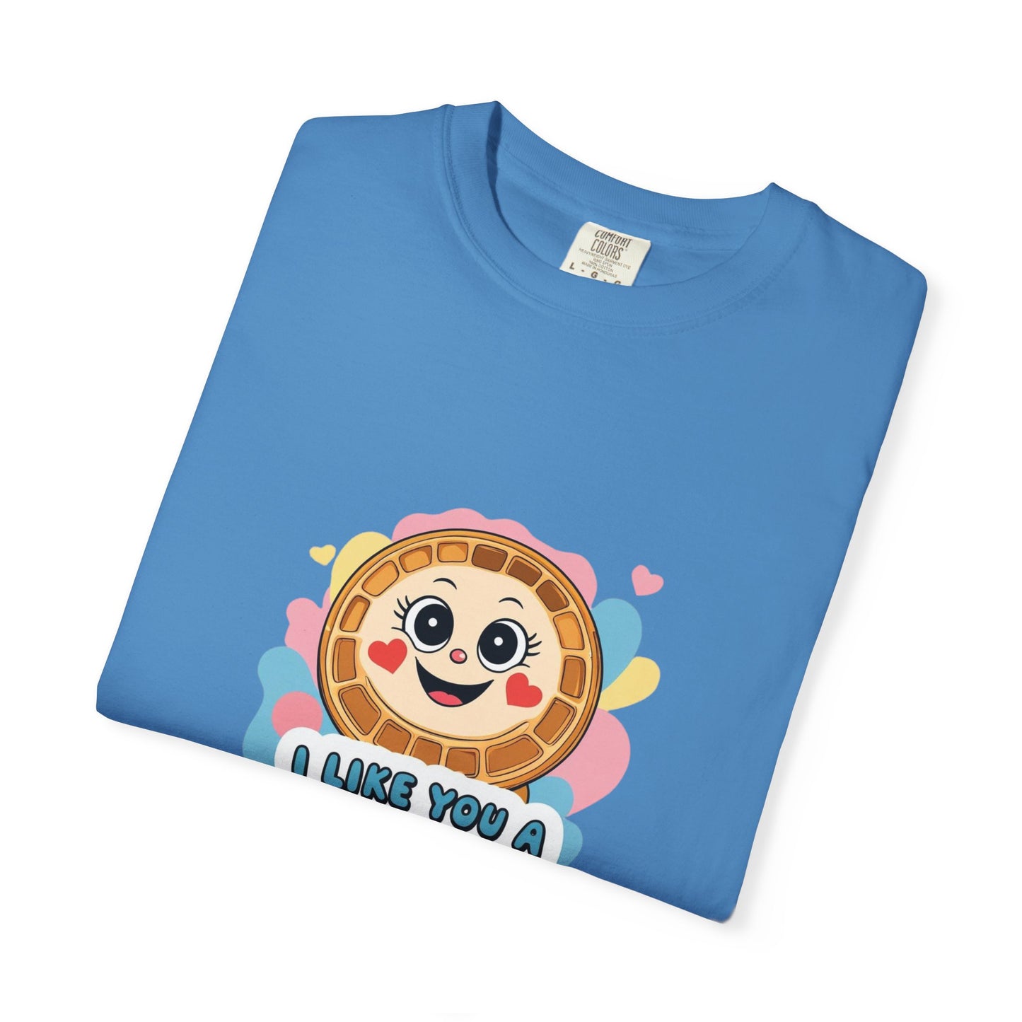 Playful Waffle Love T-Shirt | Funny Gift for Food Lovers, Cute Waffle Tee, Fun Casual Wear, Unisex, Valentine's Day