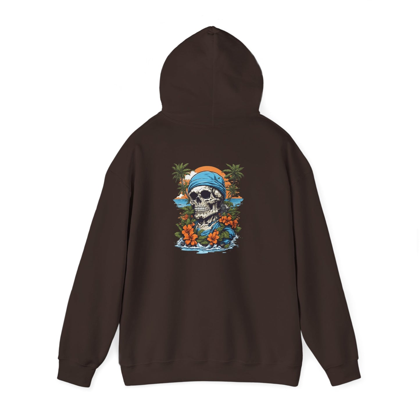 Tropical Skull Hoodie Beach Vibes, Summer Fashion