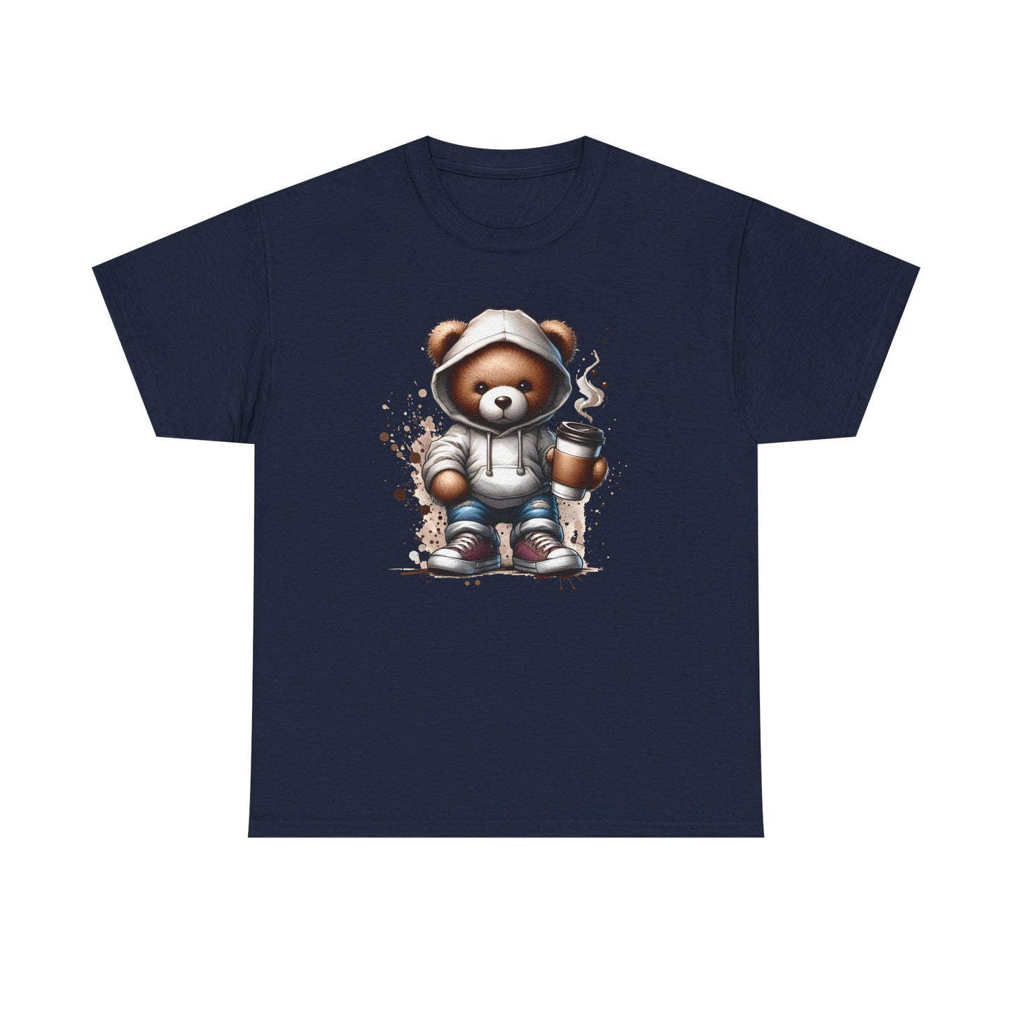 Cute Bear Graphic Tee, Unisex Cotton Shirt, Fun Casual Shirt, Gift for Animal Lovers, Cozy Everyday Wear, Ideal for Birthdays