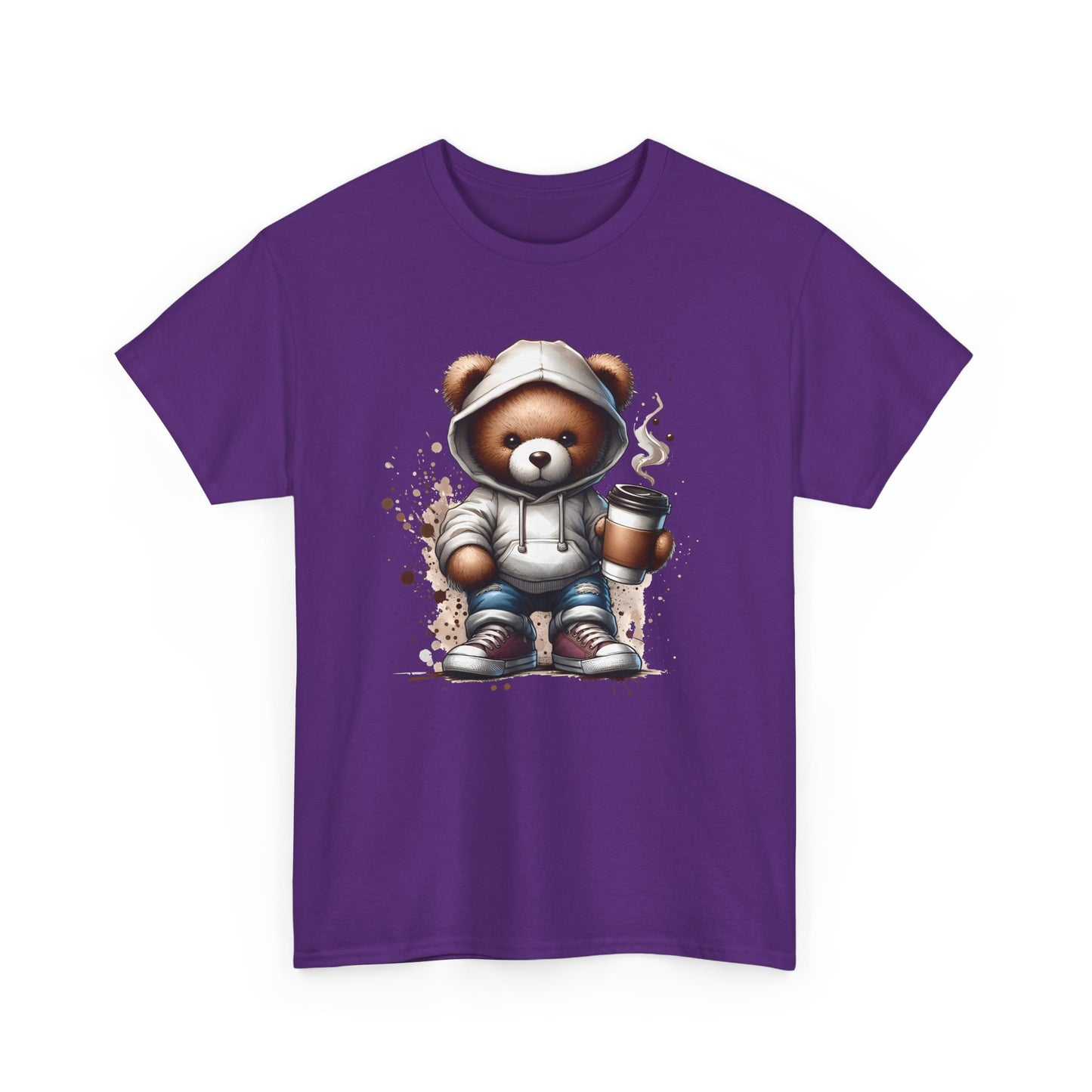 Cute Bear Graphic Tee, Unisex Cotton Shirt, Fun Casual Shirt, Gift for Animal Lovers, Cozy Everyday Wear, Ideal for Birthdays