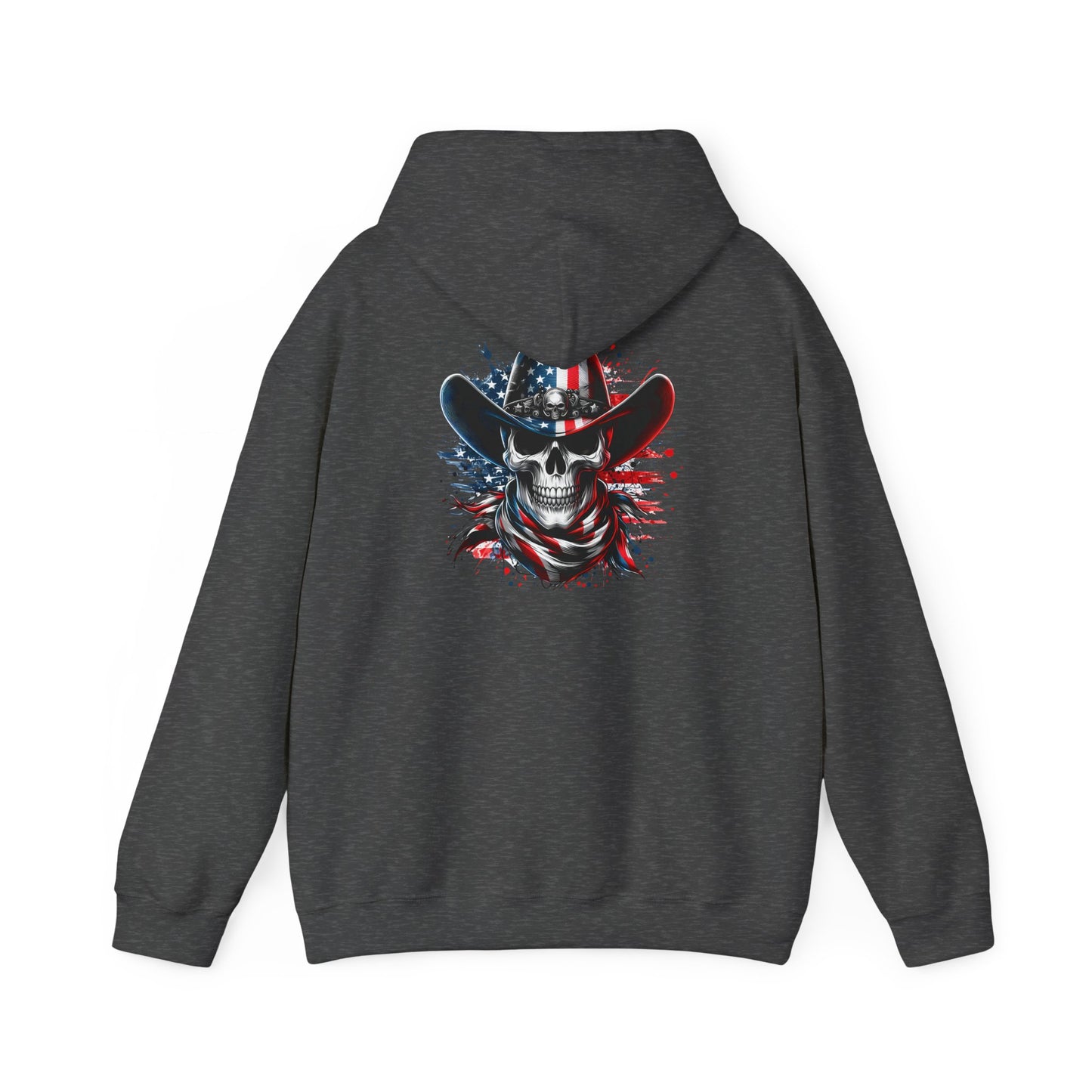 Patriotic Skull Hoodie Skull Sweatshirt, Halloween Sweatshirt