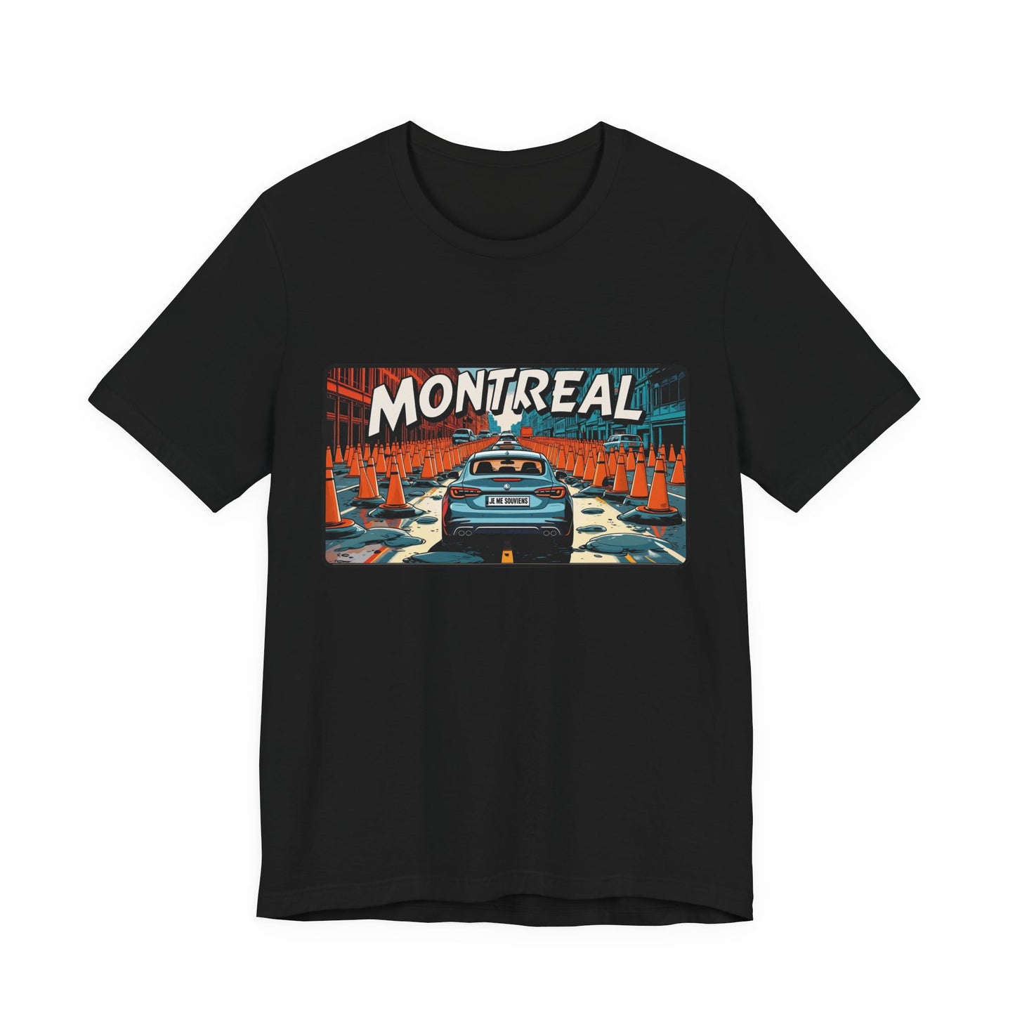 Montreal Graphic Tee - Unisex Jersey T-Shirt for Travelers, City Lovers, Travel Gifts, Streetwear, Montreal Souvenir