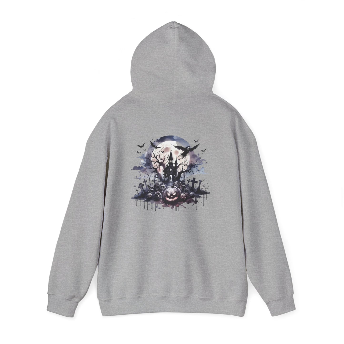 Spooky Halloween Hoodie, personalized Unisex Sweatshirt, Cozy Fall Apparel, Perfect for Trick or Treating, Seasonal Gift, Ghostly Design