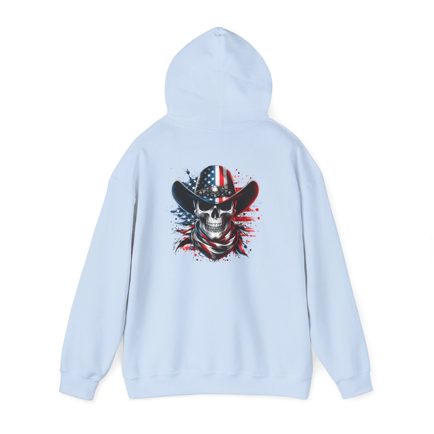 Patriotic Skull Hoodie Skull Sweatshirt, Halloween Sweatshirt