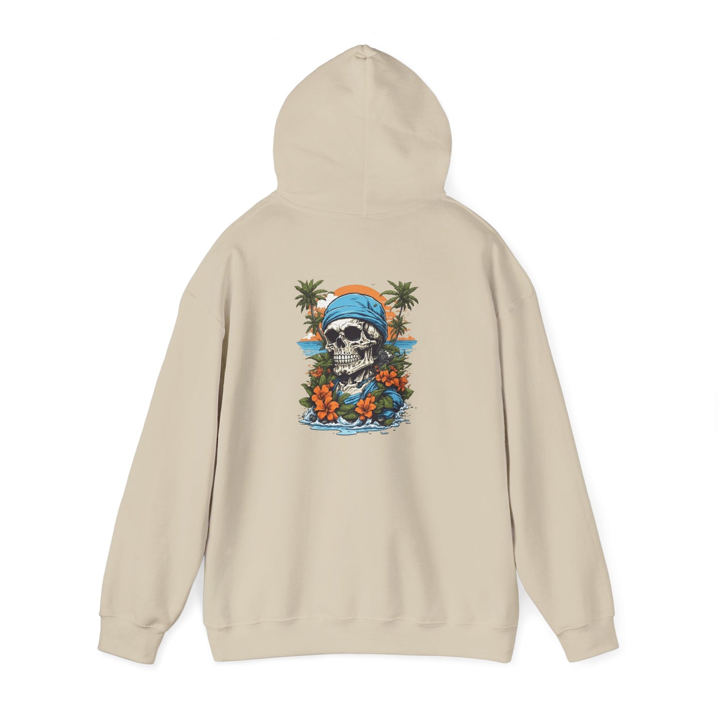 Tropical Skull Hoodie Beach Vibes, Summer Fashion