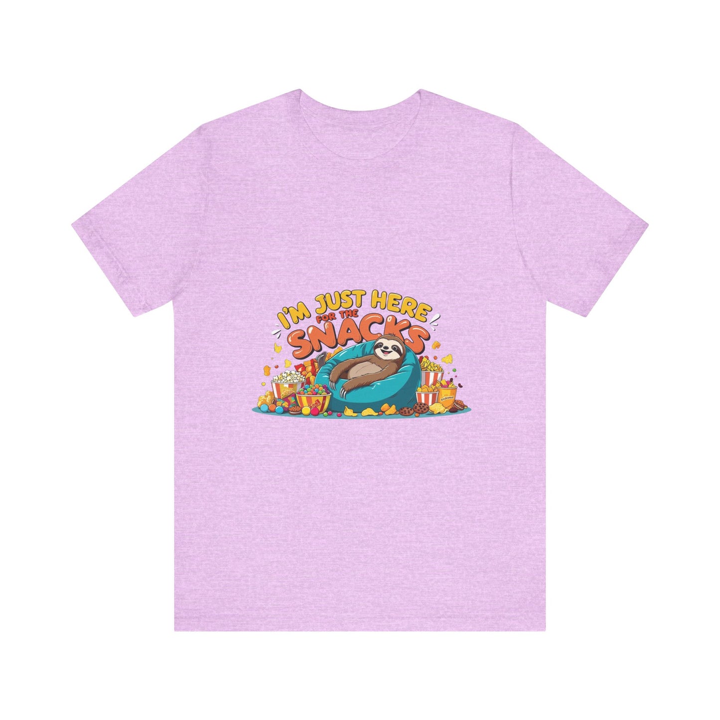 Snack Lover's Unisex Tee, Funny Graphic T-Shirt, Casual Wear, Gift for Foodies, Quirky Humor Apparel, Snack Time Essentials