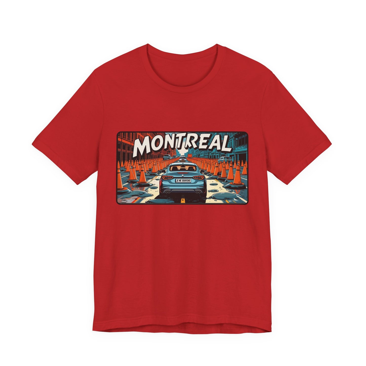 Montreal Graphic Tee - Unisex Jersey T-Shirt for Travelers, City Lovers, Travel Gifts, Streetwear, Montreal Souvenir