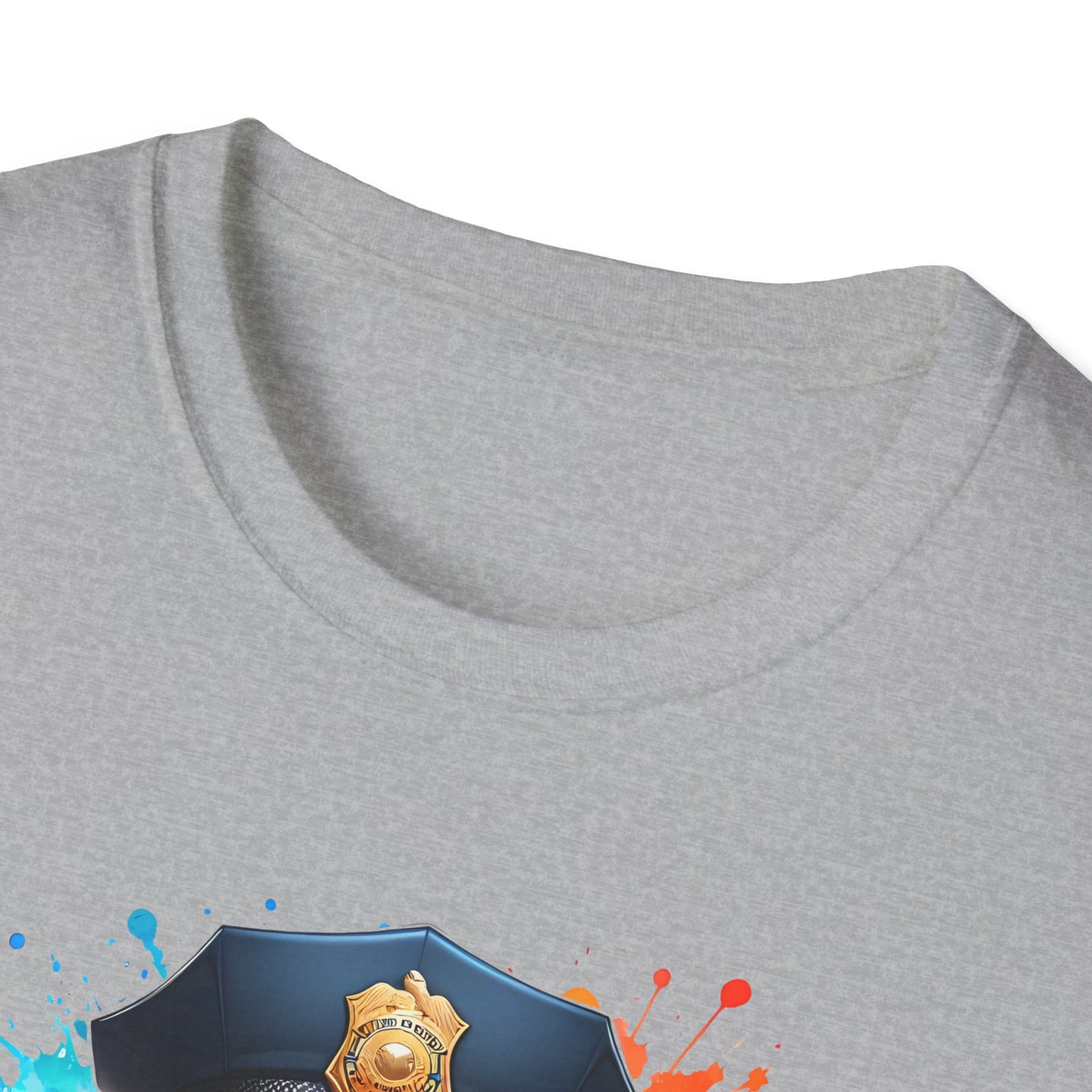 Police Bear Graphic T-Shirt, Cute animal tee, Unisex casual wear, Gift for animal lovers, Fun shirt for kids and adults