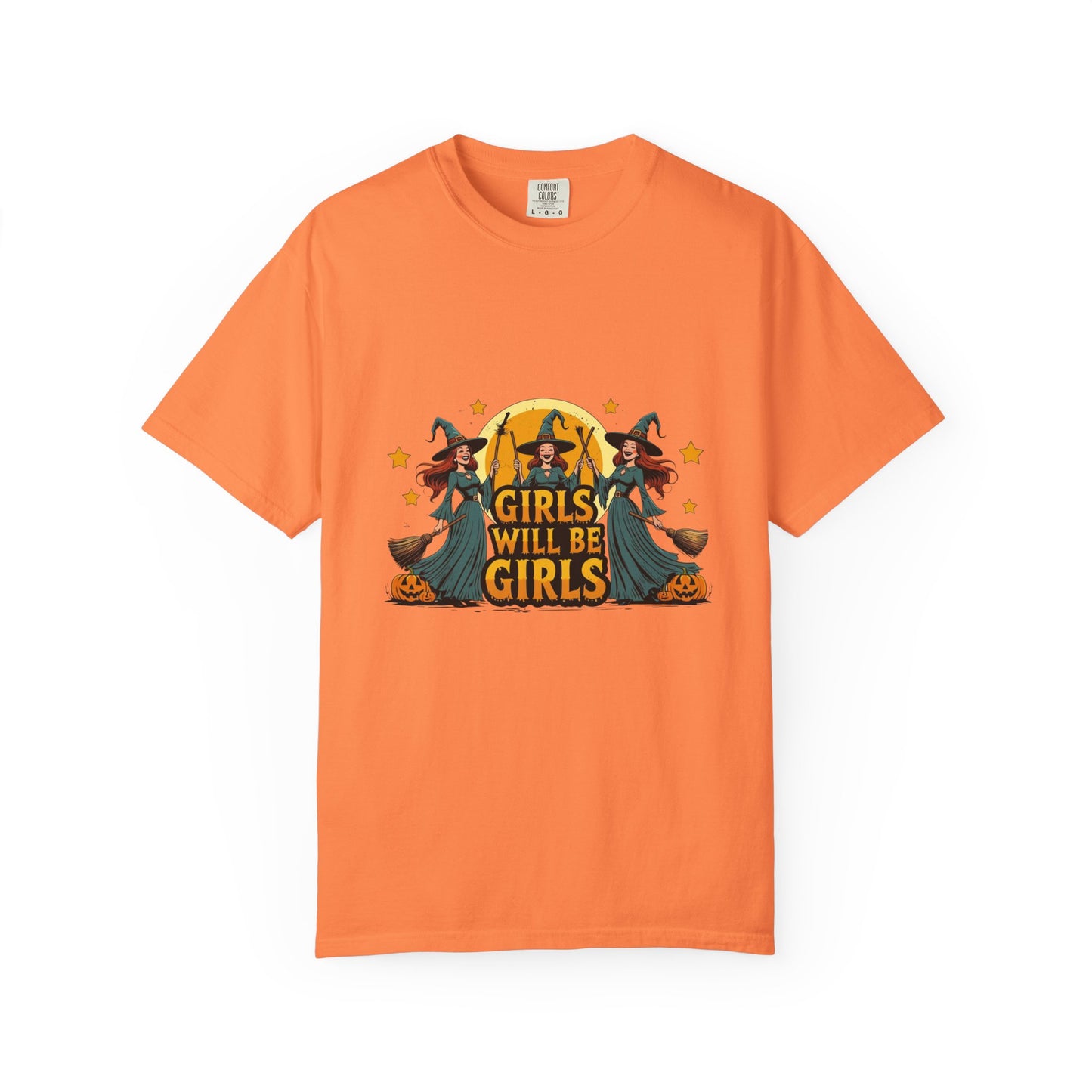 Spooky Witch T-Shirt for Halloween Fun, Girls Will Be Girls Tee, Unisex Halloween Shirt, Fall Fashion, Witch Costume Top