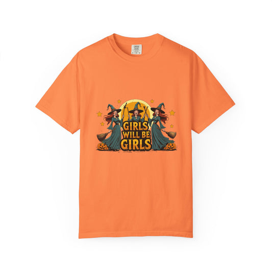 Spooky Witch T-Shirt for Halloween Fun, Girls Will Be Girls Tee, Unisex Halloween Shirt, Fall Fashion, Witch Costume Top