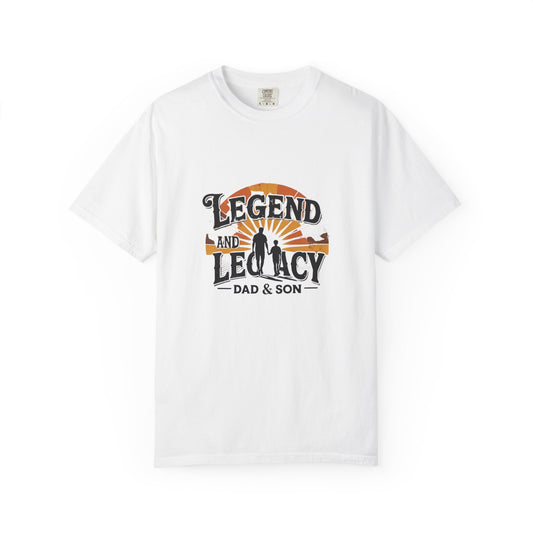 Legend and Legacy Dad & Son T-Shirt - Unisex Gift for Father’s Day, Family Bonding, Nostalgic Apparel, Casual Wear