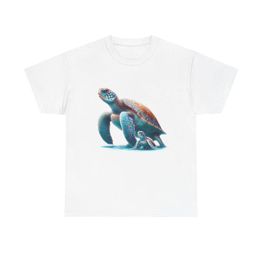 Turtle Adventure Unisex Tee | Ocean-Inspired Cotton Shirt, Nature Lover Gift, Beach Day Outfit, Cute Animal Tee, Eco-Friendly Fashion