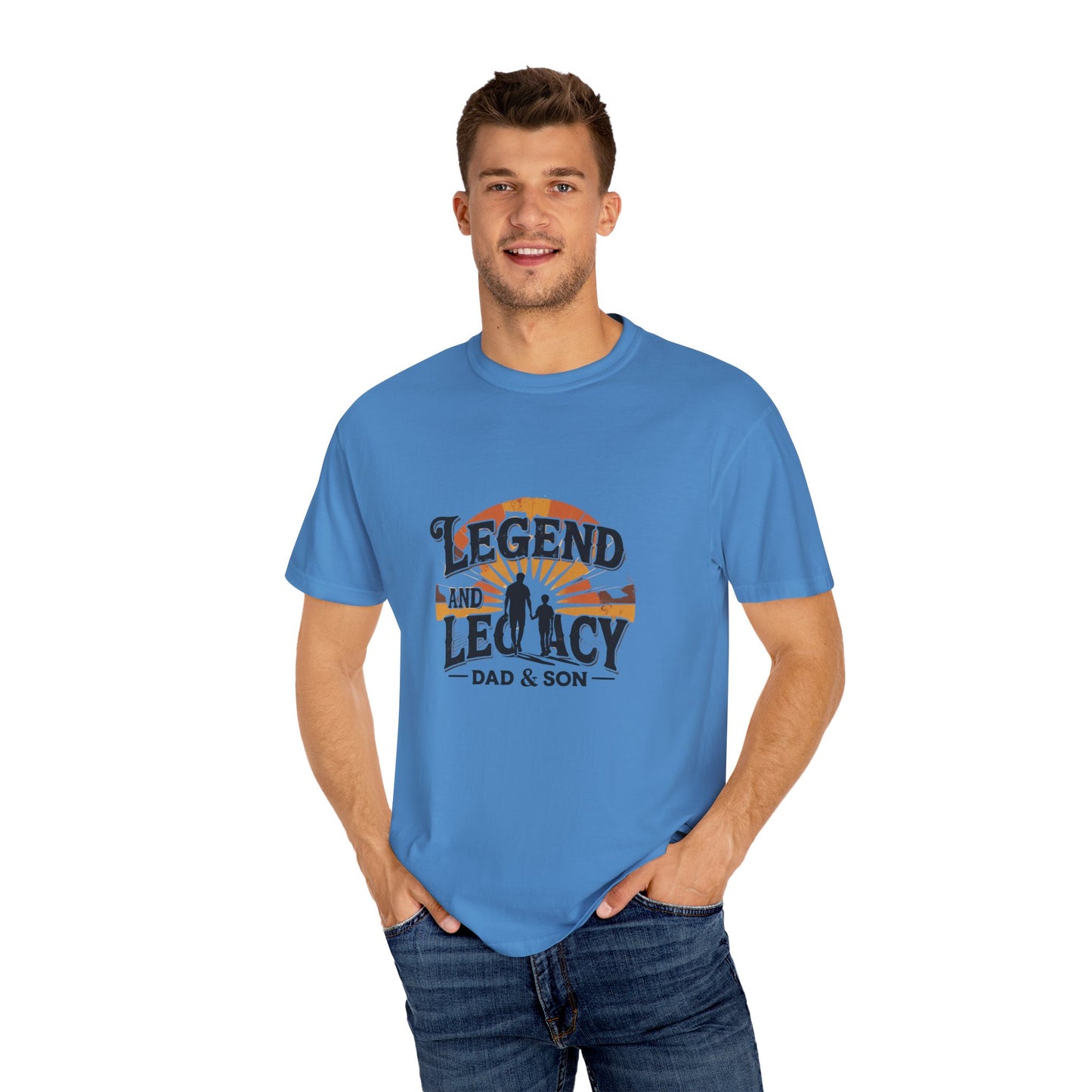 Legend and Legacy Dad & Son T-Shirt - Unisex Gift for Father’s Day, Family Bonding, Nostalgic Apparel, Casual Wear