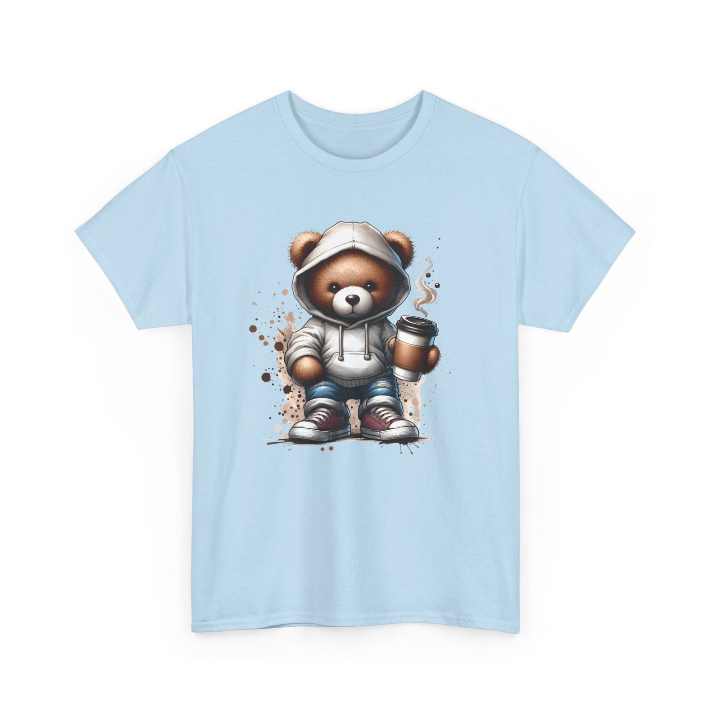 Cute Bear Graphic Tee, Unisex Cotton Shirt, Fun Casual Shirt, Gift for Animal Lovers, Cozy Everyday Wear, Ideal for Birthdays