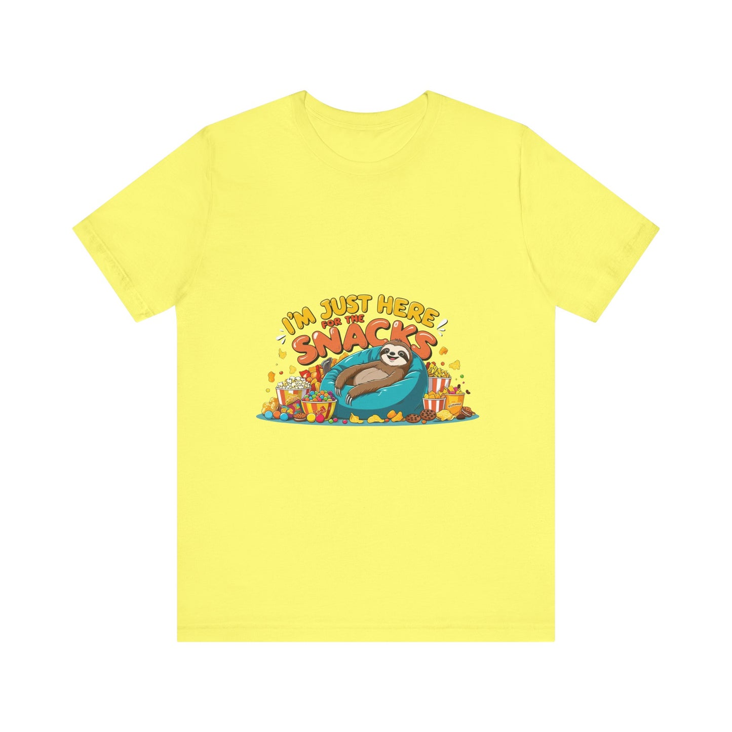 Snack Lover's Unisex Tee, Funny Graphic T-Shirt, Casual Wear, Gift for Foodies, Quirky Humor Apparel, Snack Time Essentials