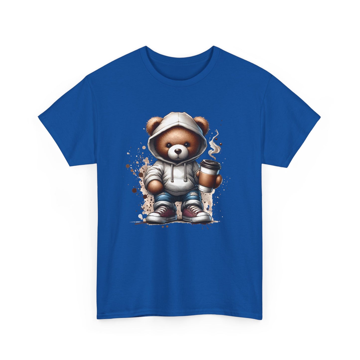Cute Bear Graphic Tee, Unisex Cotton Shirt, Fun Casual Shirt, Gift for Animal Lovers, Cozy Everyday Wear, Ideal for Birthdays