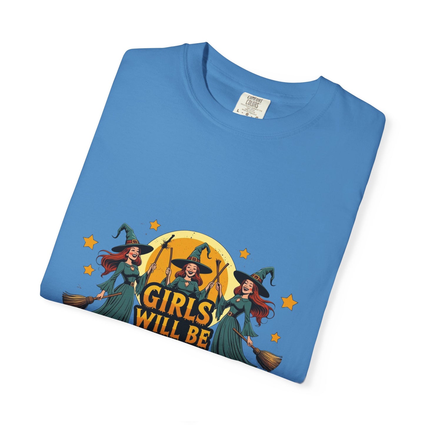 Spooky Witch T-Shirt for Halloween Fun, Girls Will Be Girls Tee, Unisex Halloween Shirt, Fall Fashion, Witch Costume Top