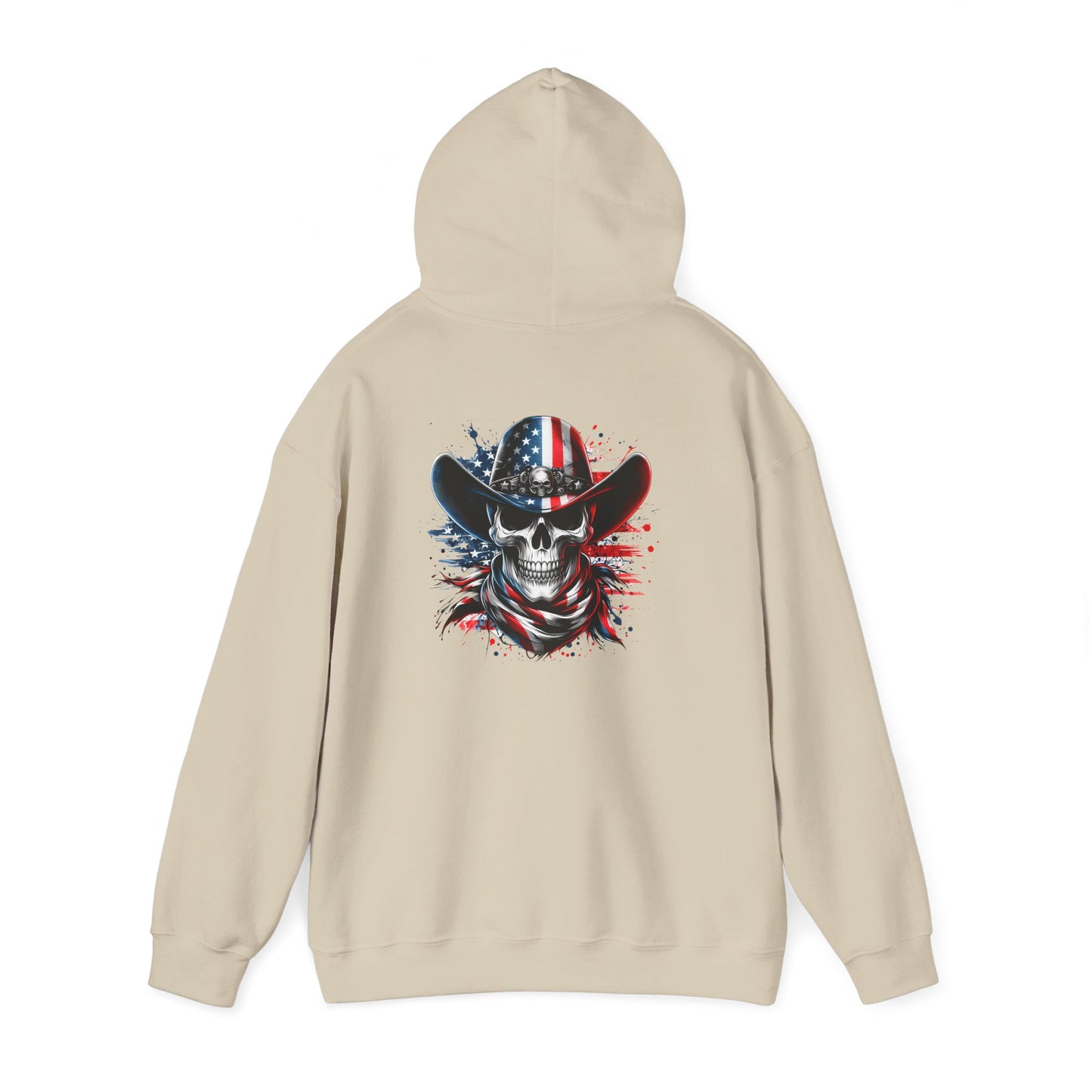 Patriotic Skull Hoodie Skull Sweatshirt, Halloween Sweatshirt