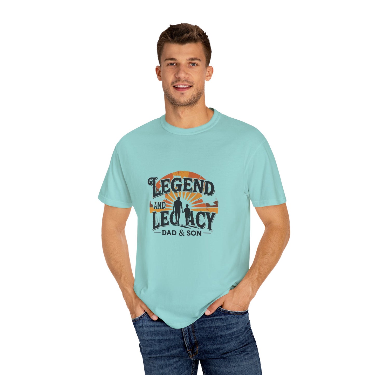 Legend and Legacy Dad & Son T-Shirt - Unisex Gift for Father’s Day, Family Bonding, Nostalgic Apparel, Casual Wear