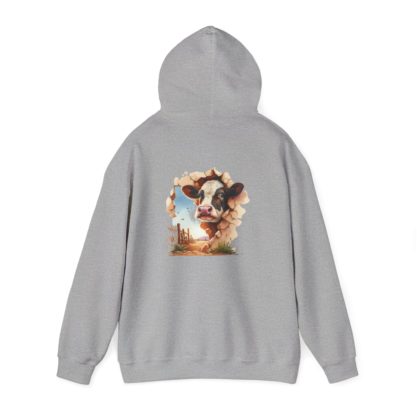 Cow Paradise Unisex Hoodie, personalized Cute Animal Sweatshirt, Farm Lover Gift, Cozy Pullover, Country Style Apparel