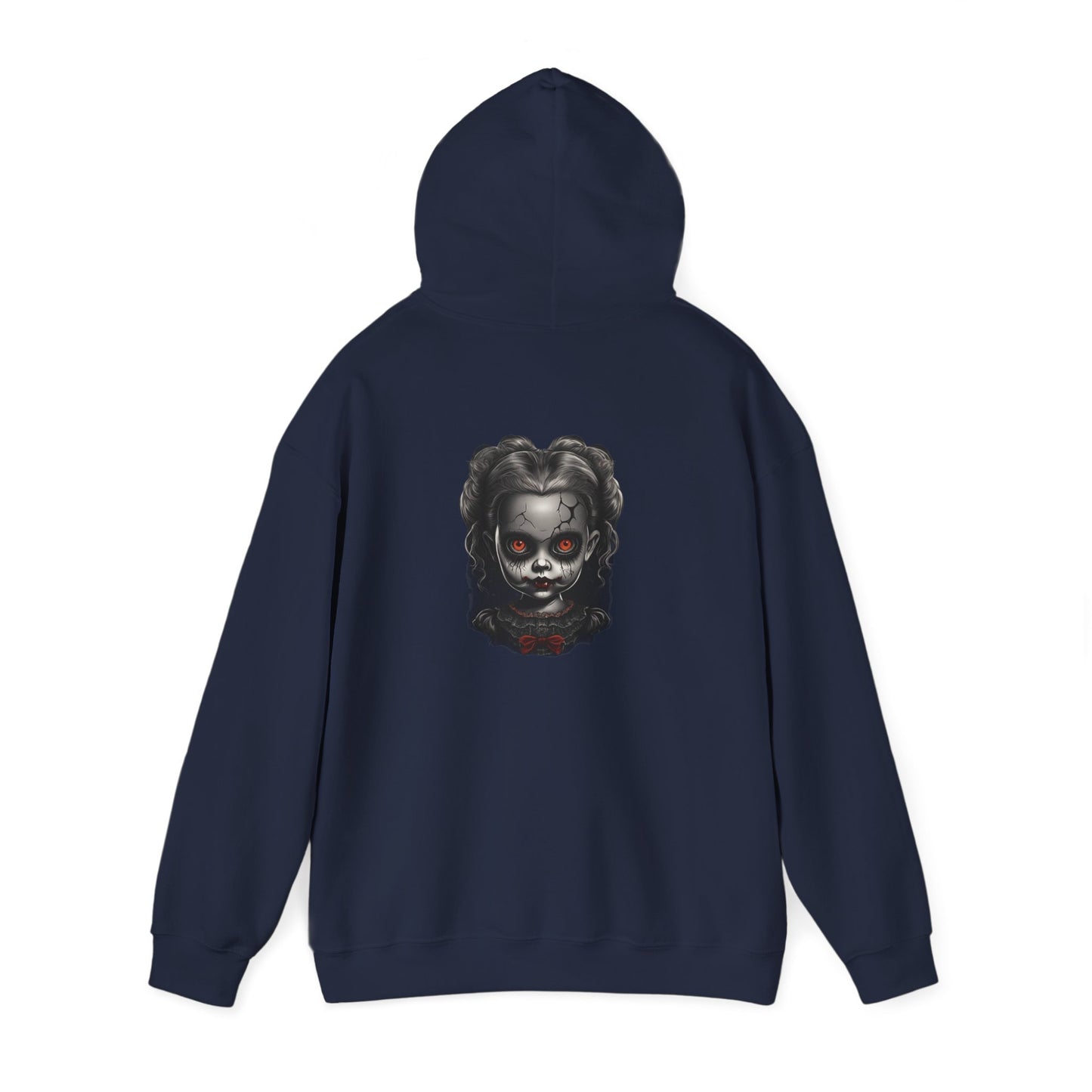 Spooky Horror personalized Unisex Hooded Sweatshirt, Graphic Hoodie, Halloween Apparel, Dark Fantasy, Unique Gift for Horror Lovers