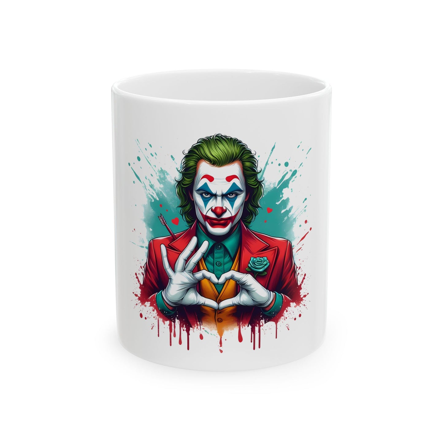 Joker-Inspired Ceramic Mug,