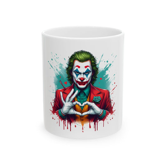 Joker-Inspired Ceramic Mug,
