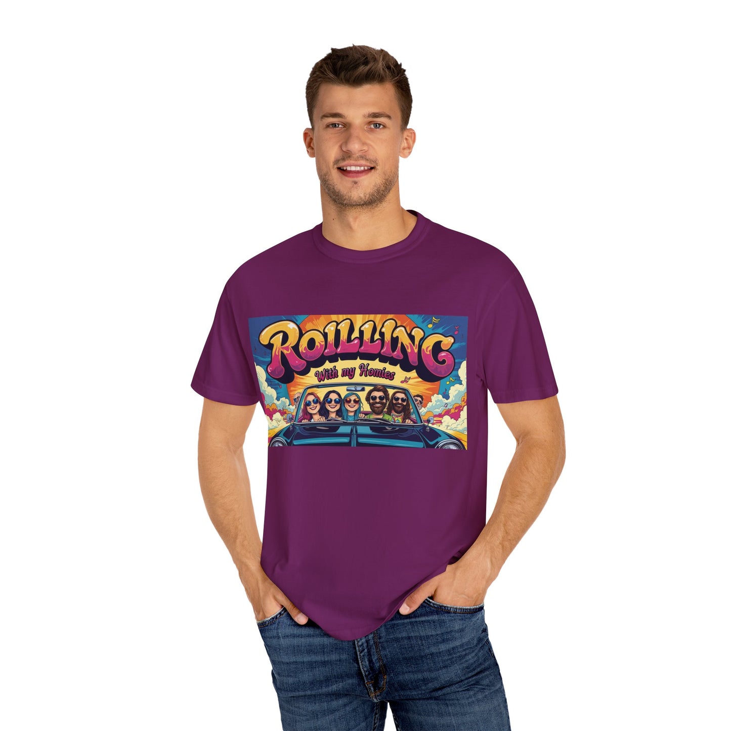 Road Trip Vibes Unisex T-Shirt, Vintage Graphic Tee, Summer Outfit, Gift for Friends, Fun Road Trip Shirt