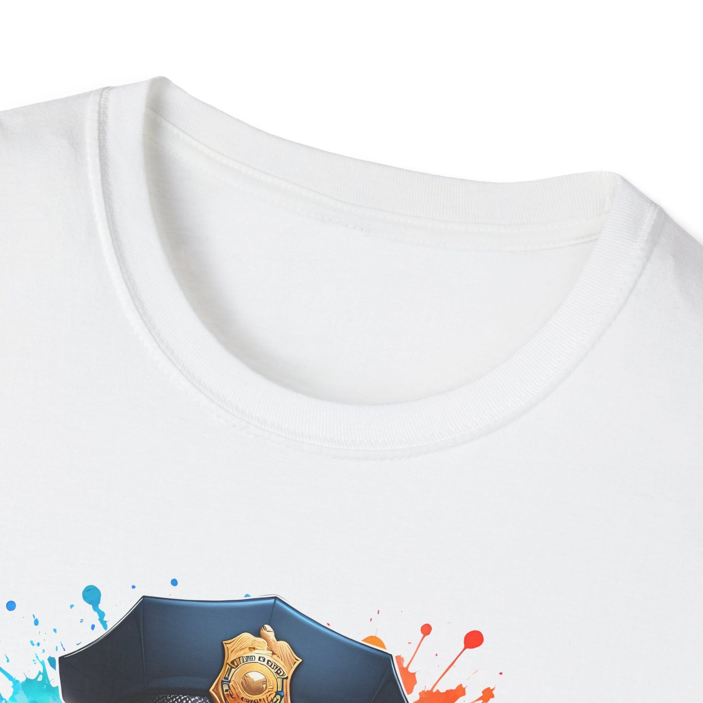 Police Bear Graphic T-Shirt, Cute animal tee, Unisex casual wear, Gift for animal lovers, Fun shirt for kids and adults