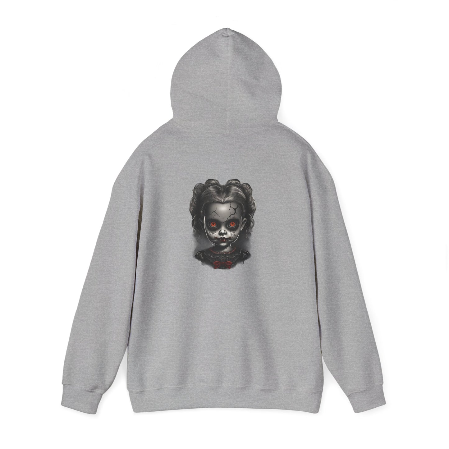 Spooky Horror personalized Unisex Hooded Sweatshirt, Graphic Hoodie, Halloween Apparel, Dark Fantasy, Unique Gift for Horror Lovers