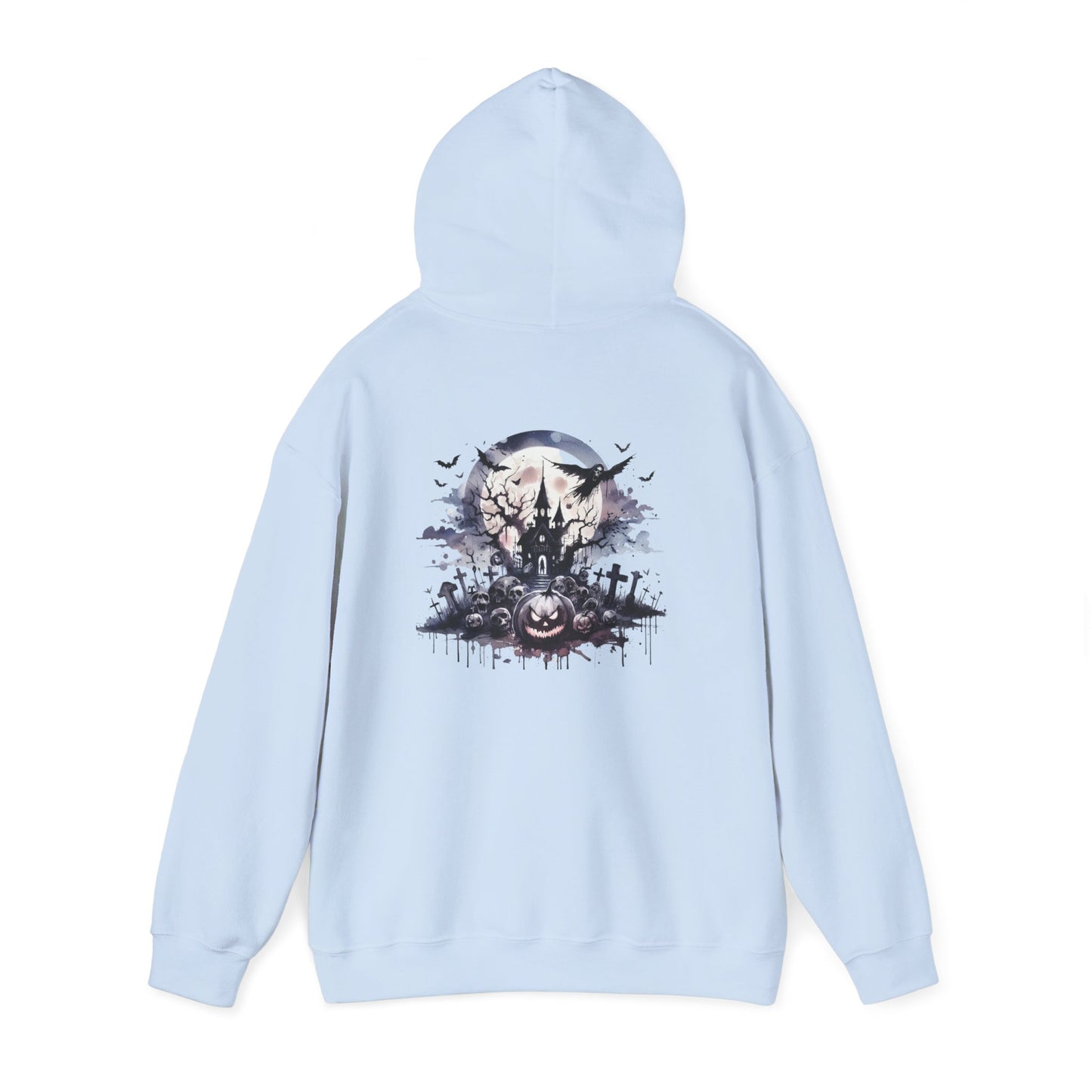 Spooky Halloween Hoodie, personalized Unisex Sweatshirt, Cozy Fall Apparel, Perfect for Trick or Treating, Seasonal Gift, Ghostly Design