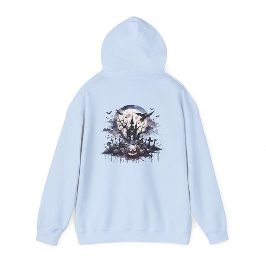 Spooky Halloween Hoodie, personalized Unisex Sweatshirt, Cozy Fall Apparel, Perfect for Trick or Treating, Seasonal Gift, Ghostly Design