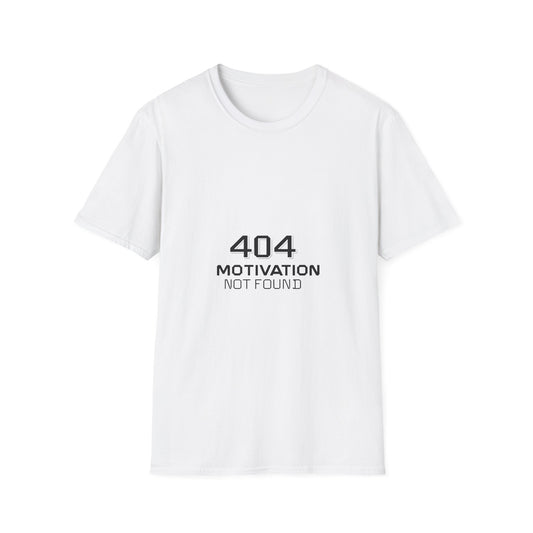 404 Motivation Not Found T-Shirt, Funny Graphic Tee, Unisex Humor Shirt, Gift for Motivational Speakers, Casual Everyday Wear, [...]